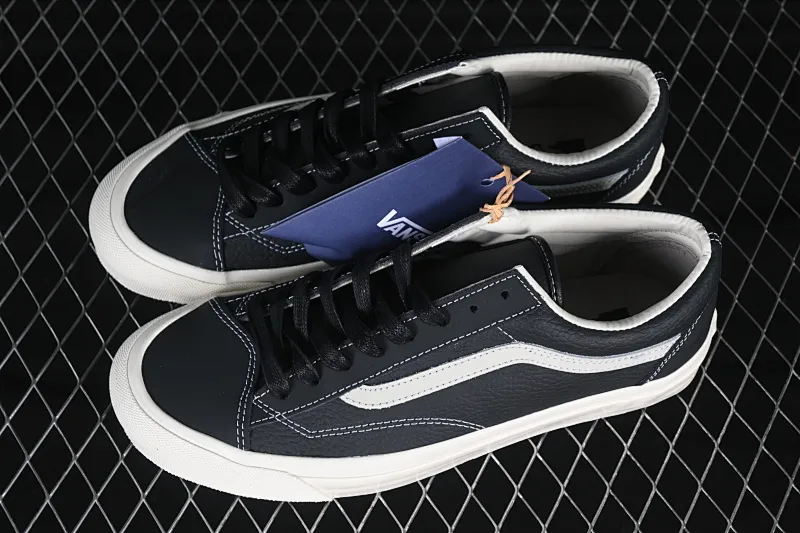 All categories Vans Vans series Vans Low Vans low top Vans Premium Old Skool 36 Vans official high-end full leather retro sneakers VN000D57BLK